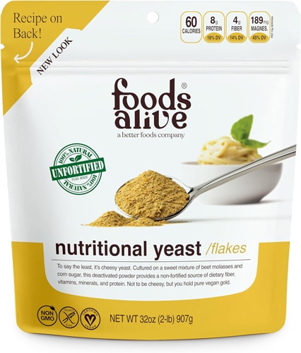 Foods Alive Nutritional Yeast Flakes Non-GMO Unfortified