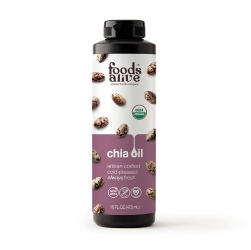 Foods Alive Organic Chia Oil Artisan - Crafted Cold-Pressed Chia