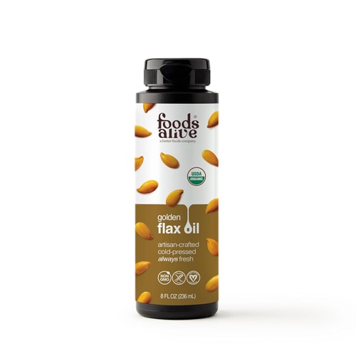 Foods Alive Organic Gold Flax Oil Artisan Cold-Pressed