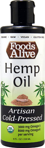 Foods Alive Organic Hemp Oil Artisan Cold-Pressed