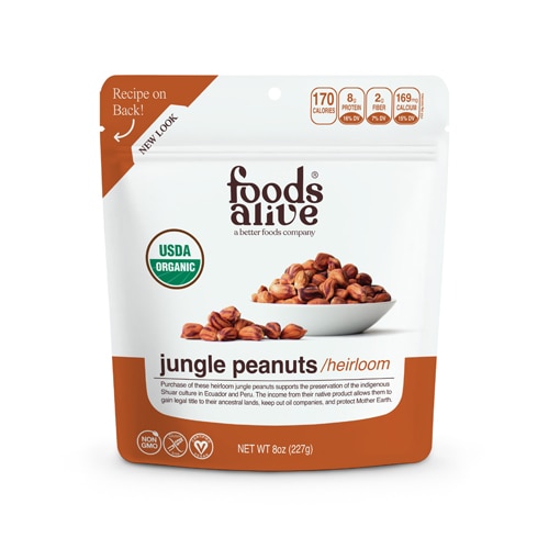 Foods Alive Organic Jungle Peanuts - Heirloom