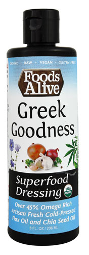 Foods Alive Organic Salad Dressing Greek