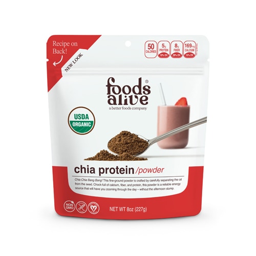 Foods Alive Organic Superfoods Chia Protein Powder Raw