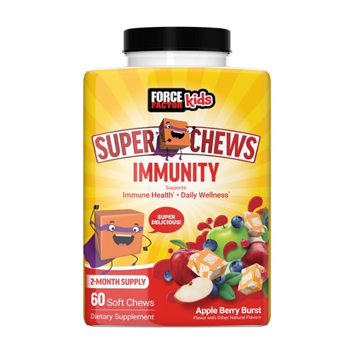 Force Factor Kids Super Chews Immunity Apple Berry Burst