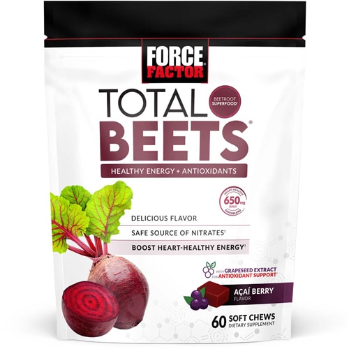 Force Factor Total Beets Soft Chews Acai Berry