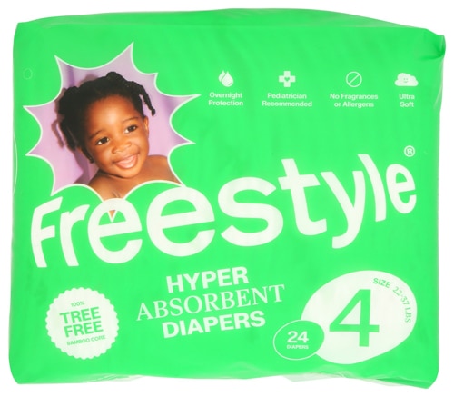 Freestyle Diapers Hyper Absorbent 24 Diapers