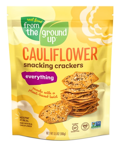 From The Ground Up Cauliflower Snacking Crackers Everything