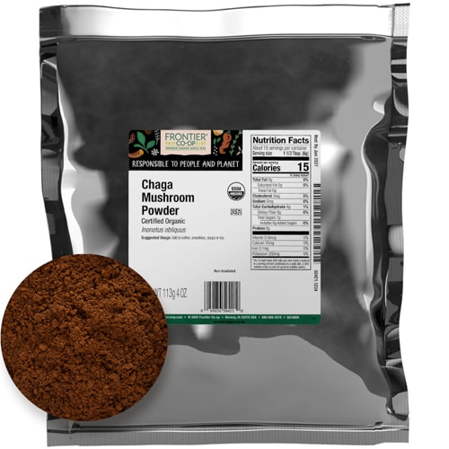 Frontier Co-Op Certified Organic Chaga Mushroom Powder