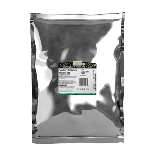 Frontier Co-Op Certified Organic Elderberry Echinacea Wellness Tea