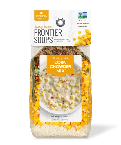 Frontier Soups Gluten Free Hearty Meals Illinois Prairie Corn Chowder Mix™