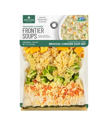 Frontier Soups Gluten Free Homemade In Minutes Virginia Blue Ridge Broccoli Cheddar Soup Mix