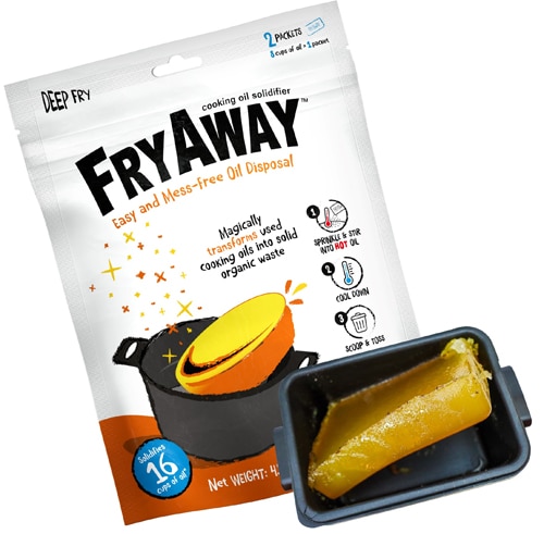 FryAway Deep Fry Used Cooking Oil Solidifier Powder Packet