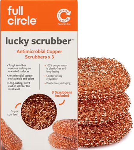 Full Circle Lucky Scrubber Antimicrobial Copper Scrubbers