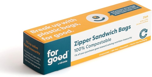 Full Circle Zipper Sandwich Bags Compostable