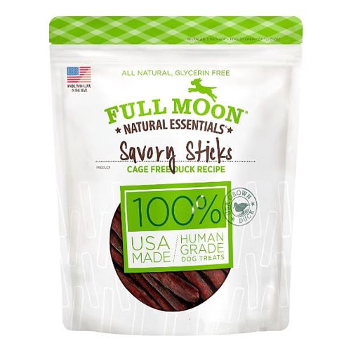 Full Moon Natural Essentials Savory Sticks Dog Treats Duck