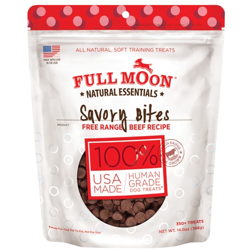 Full Moon Savory Bites Dog Treats Beef Recipe