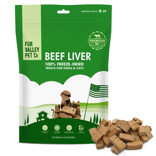 Fur Valley Pet Freeze-Dried Dog & Cat Treats Beef Liver