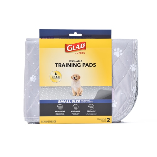 GLAD Pets Washable Training Pad 18" x 24" 2 Pads - Small