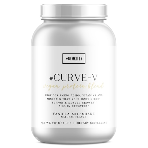 #GYMKITTY #CURVE-V Vegan Protein Blend Vanilla Milkshake