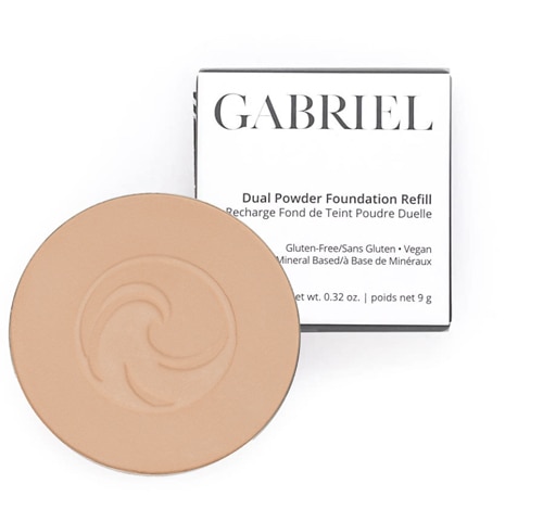 Gabriel Dual Pressed Powder Foundation Refill Medium Beige