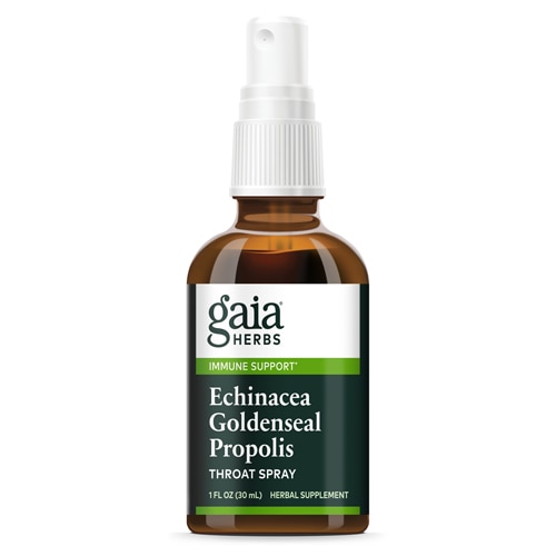 Gaia Herbs Echinacea Goldenseal Propolis Throat Spray