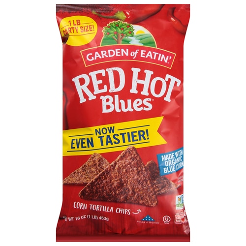Garden of Eatin' Organic Blue Corn Red Hot Tortilla Chips