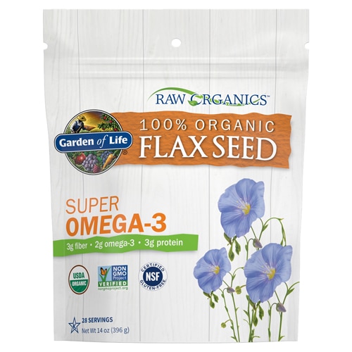 Garden of Life 100% Organic Flax Seed Super Omega-3