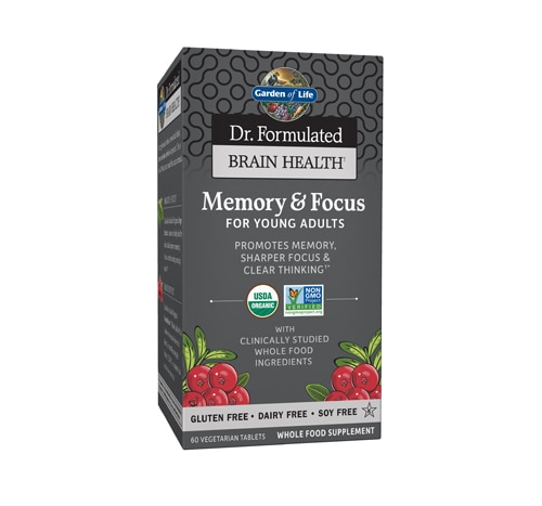 Garden of Life Dr. Formulated Brain Health Memory & Focus for Young Adults