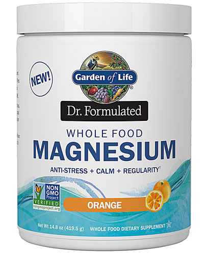 Garden of Life Dr. Formulated Magnesium Whole Food Powder Orange