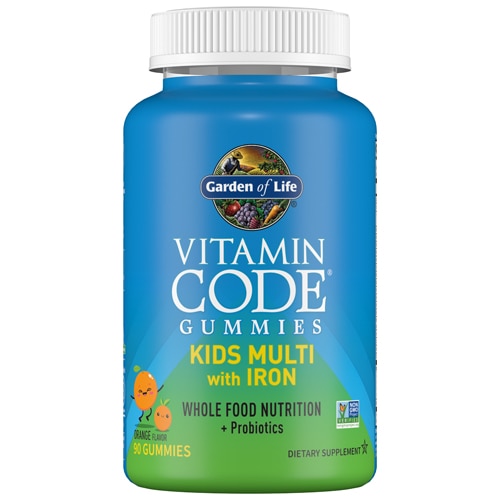 Garden of Life Kids Vitamin Code Multivitamin with Iron Orange