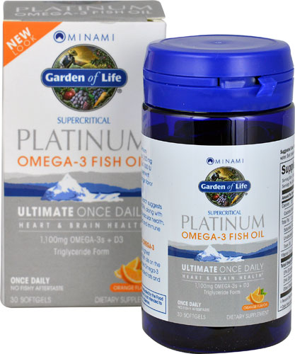 Garden of Life Minami Platinum Omega-3 Fish Oil Orange