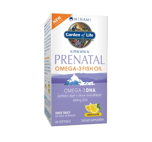 Garden of Life Minami Prenatal Omega-3 DHA Fish Oil Lemon