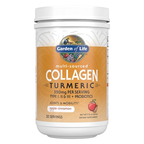 Garden of Life Multi-Sourced Collagen Turmeric Apple Cinnamon