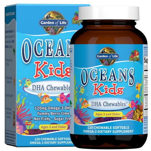 Garden of Life Oceans Kids® DHA Chewables™ Berry Lime