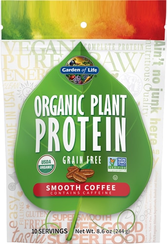 Garden of Life Organic Plant Protein Smooth Coffee