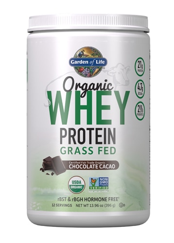 Garden of Life Organic Whey Protein Grass Fed Chocolate Cacao