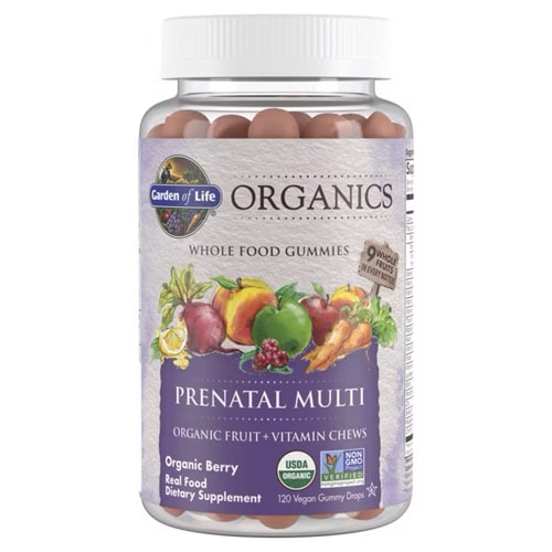 Garden of Life Organics Prenatal Multi Whole Food Gummies Organic Berry