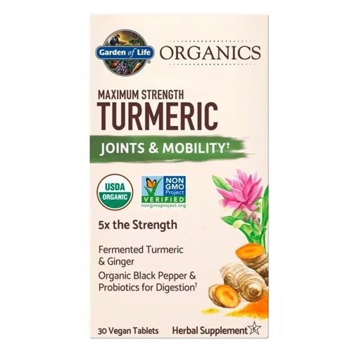 Garden of Life Organics Turmeric Maximum Strength Joints & Mobility