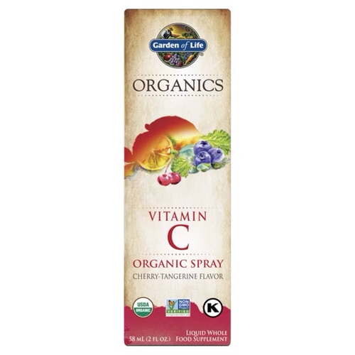 Garden of Life Organics Vitamin C Organic Spray Cherry-Tangerine