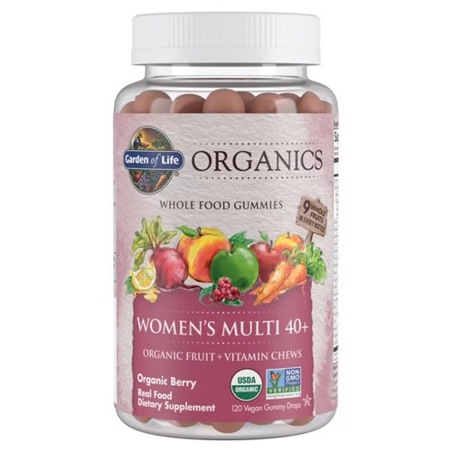 Garden of Life Organics Women's Multi 40 Plus Whole Food Gummies Organic Berry