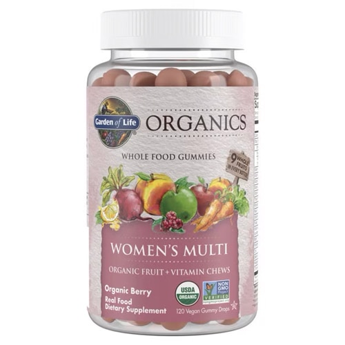 Garden of Life Organics Women's Multi Whole Food Gummies Organic Berry