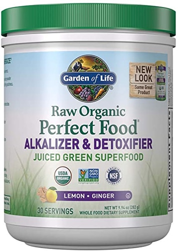 Garden of Life Perfect Food® Raw Organic Alkalizer & Detoxifier Powder Lemon Ginger