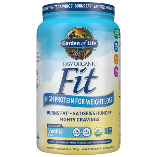 Garden of Life RAW Organic Fit High Protein for Weight Loss Vanilla