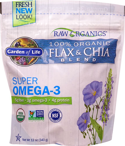 Garden of Life RAW Organics 100% Organic Flax & Chia Blend