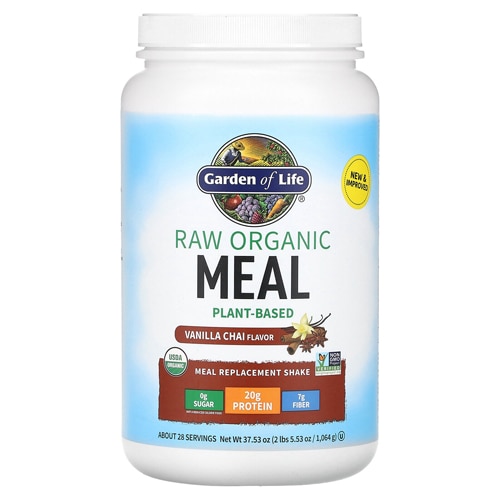 Garden of Life Raw Organic Meal Plant-Based Vanilla Chai