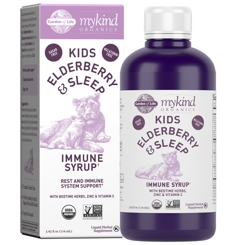 Garden of Life myKind Organics Kids Elderberry & Sleep Immune Syrup