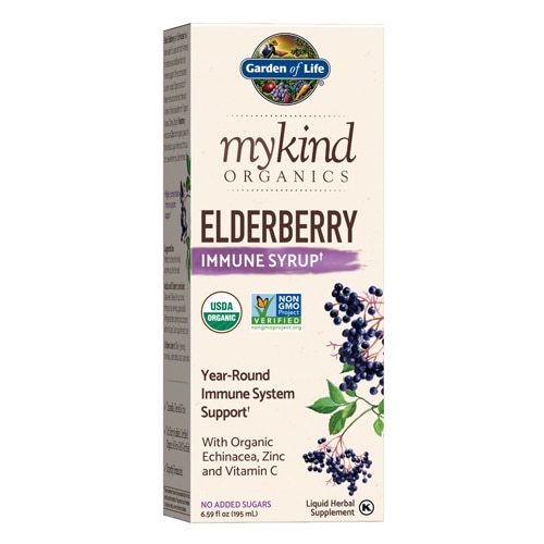 Garden of Life mykind Organics Elderberry Immune Syrup