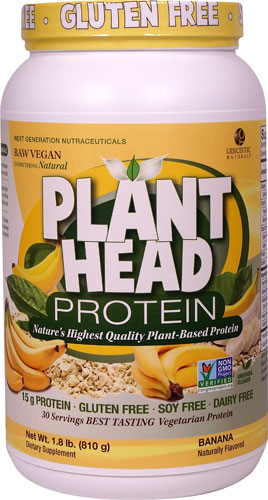 Genceutic Naturals Plant Head® Protein Banana