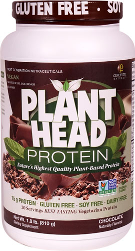 Genceutic Naturals Plant Head® Protein Chocolate