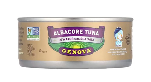 Genova Albacore Tuna in Water with Sea Salt